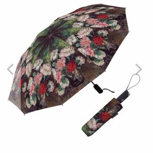 VAN GOGH CARNATIONS FOLDING TRAVEL UMBRELLA